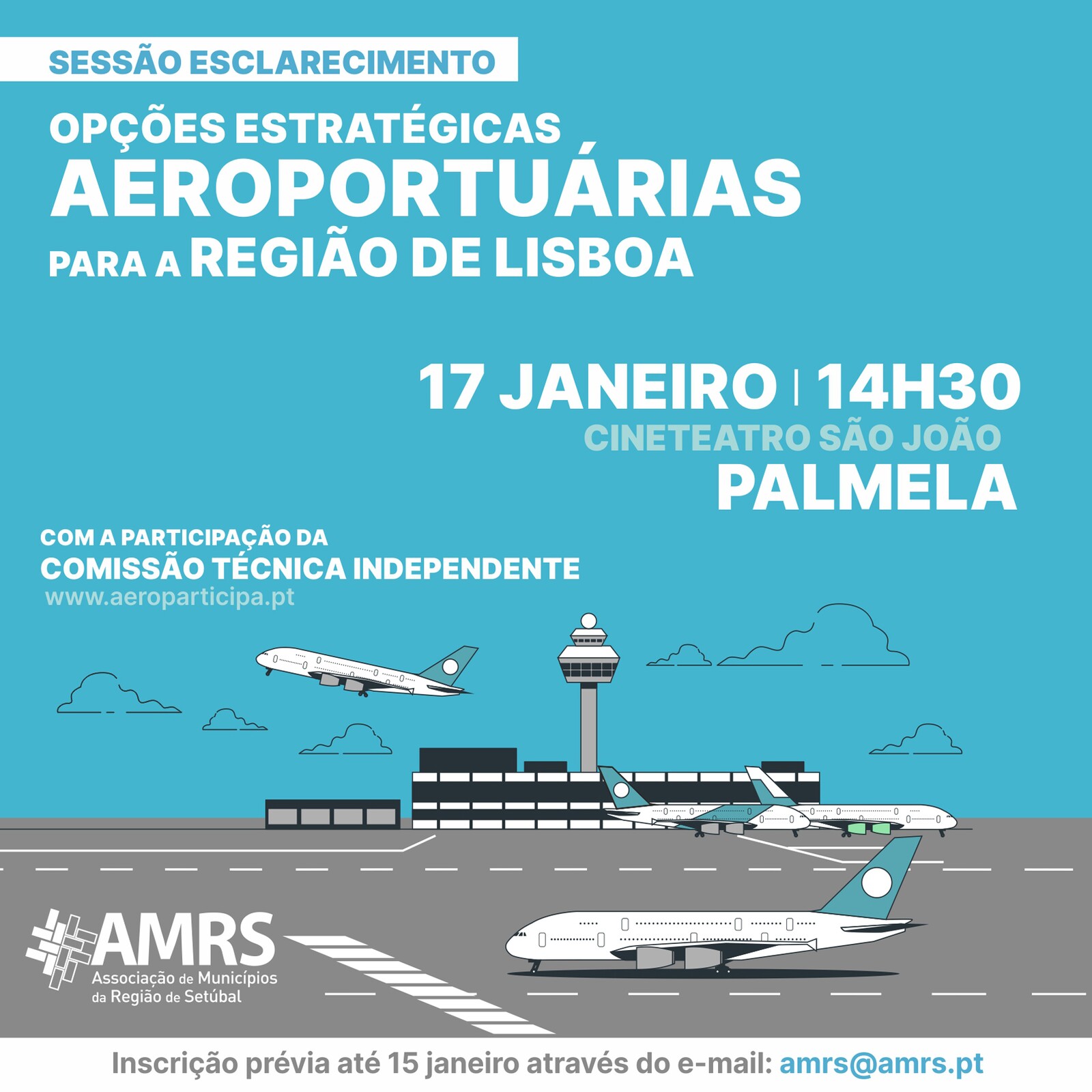 Palmela acolhe Sessão de Esclarecimento sobre novo aeroporto