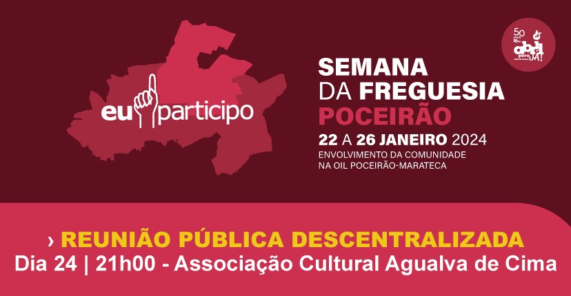 Reunião Pública descentralizada em Agualva de Cima – 24 de janeiro