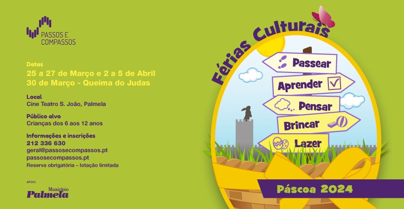 Férias Culturais - Páscoa 2024: aulas, ateliês e visitas para crianças