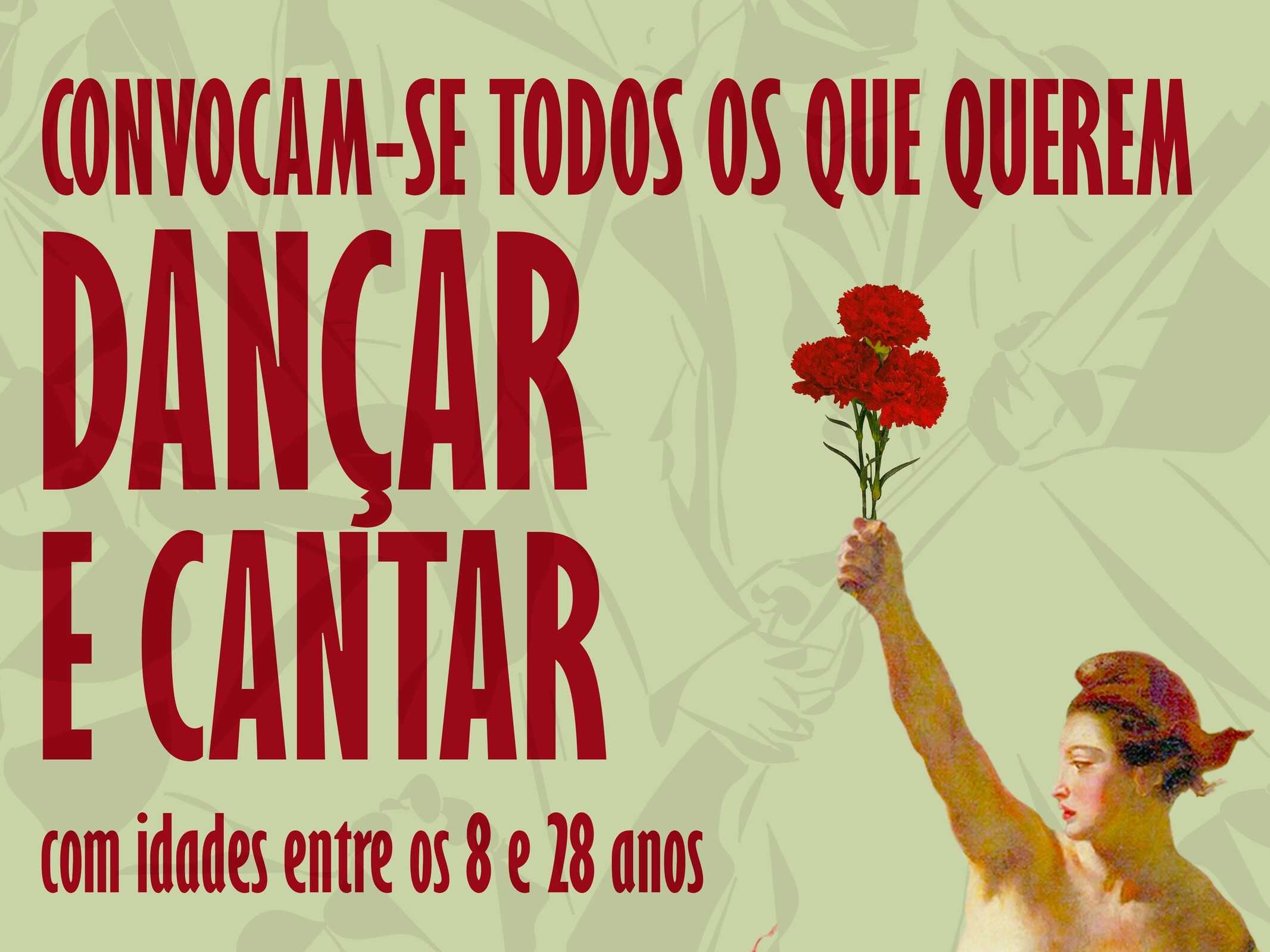 Ensaio aberto para espetáculo comemorativo do 25 de Abril - participa!