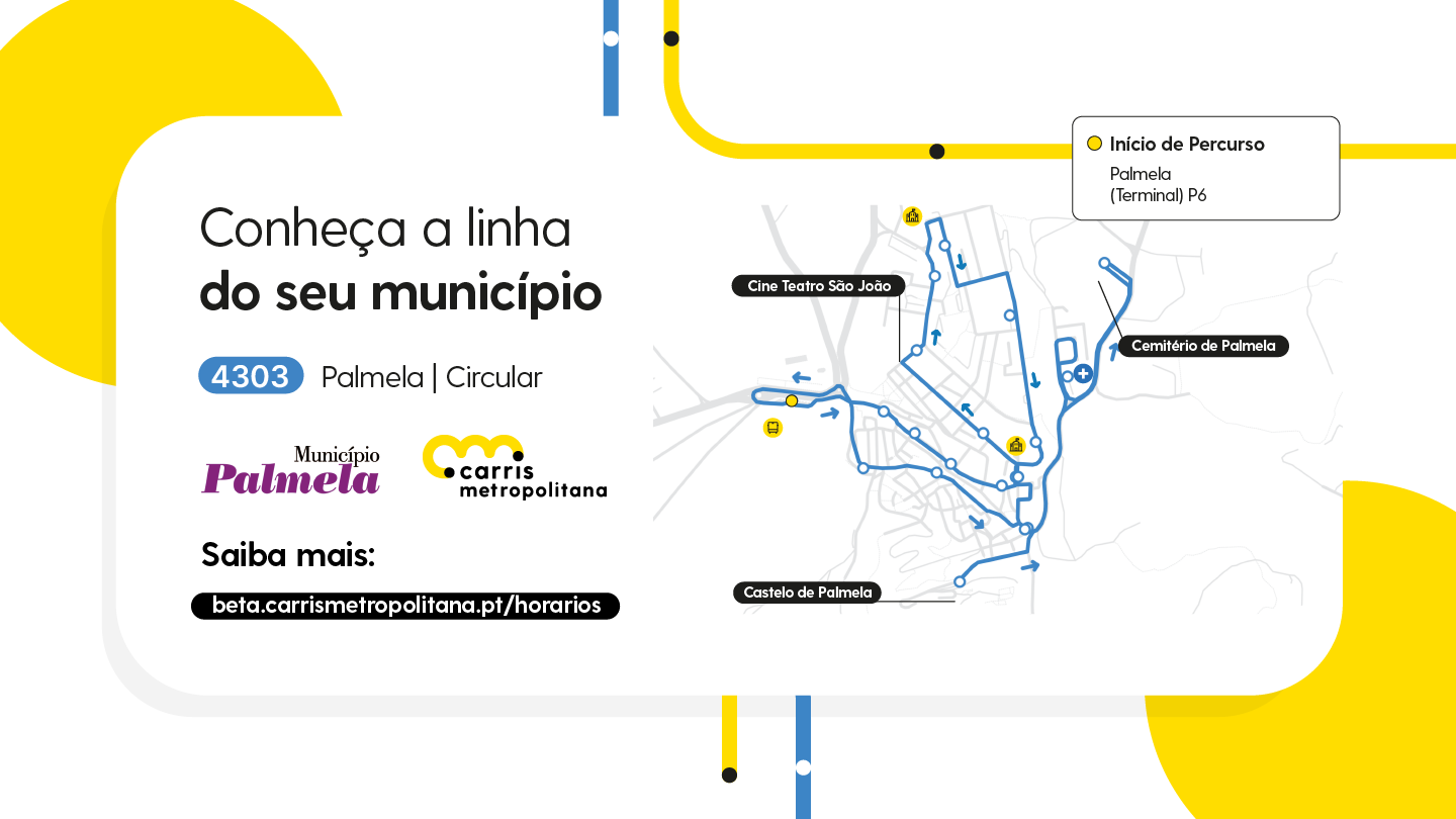 Já conhece a linha 4303 Palmela | Circular?