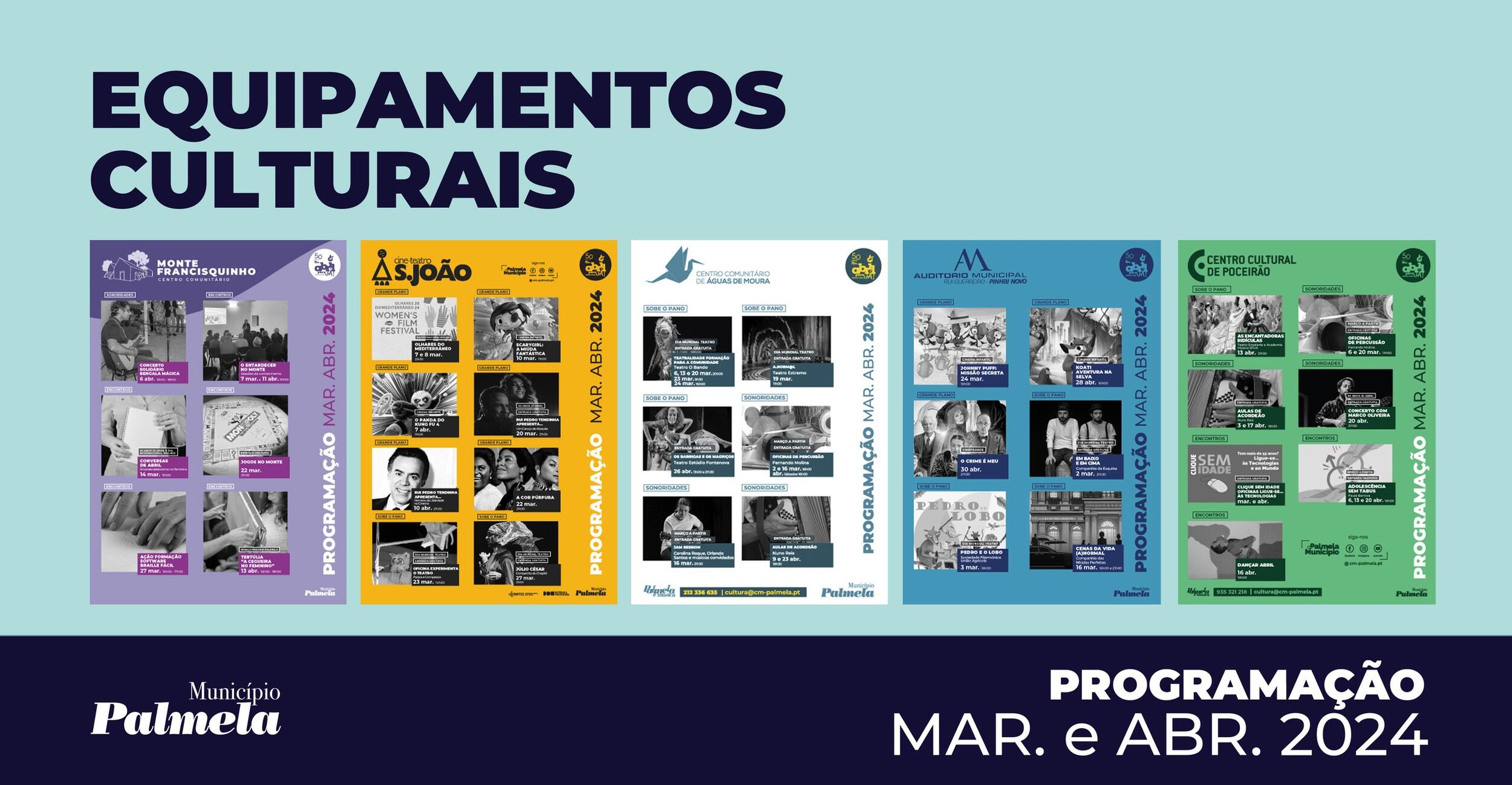 Março/abril: comemore o Teatro, Juventude e 25 Abril nos equipamentos culturais!