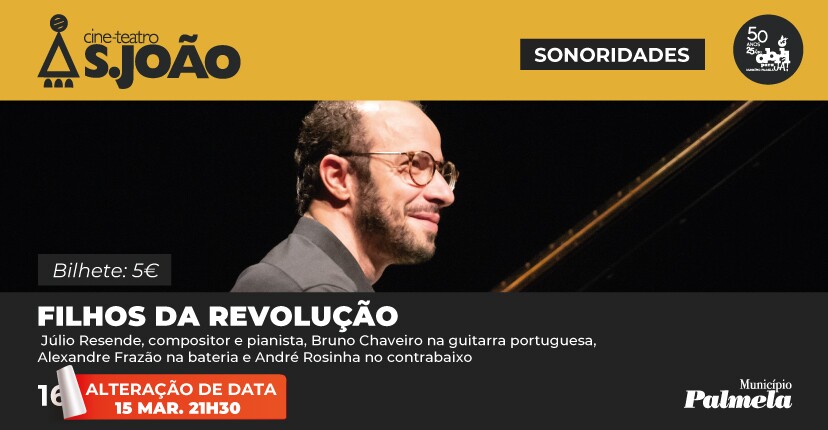 “Filhos da Revolução”: Júlio Resende apresenta novo trabalho em Palmela 