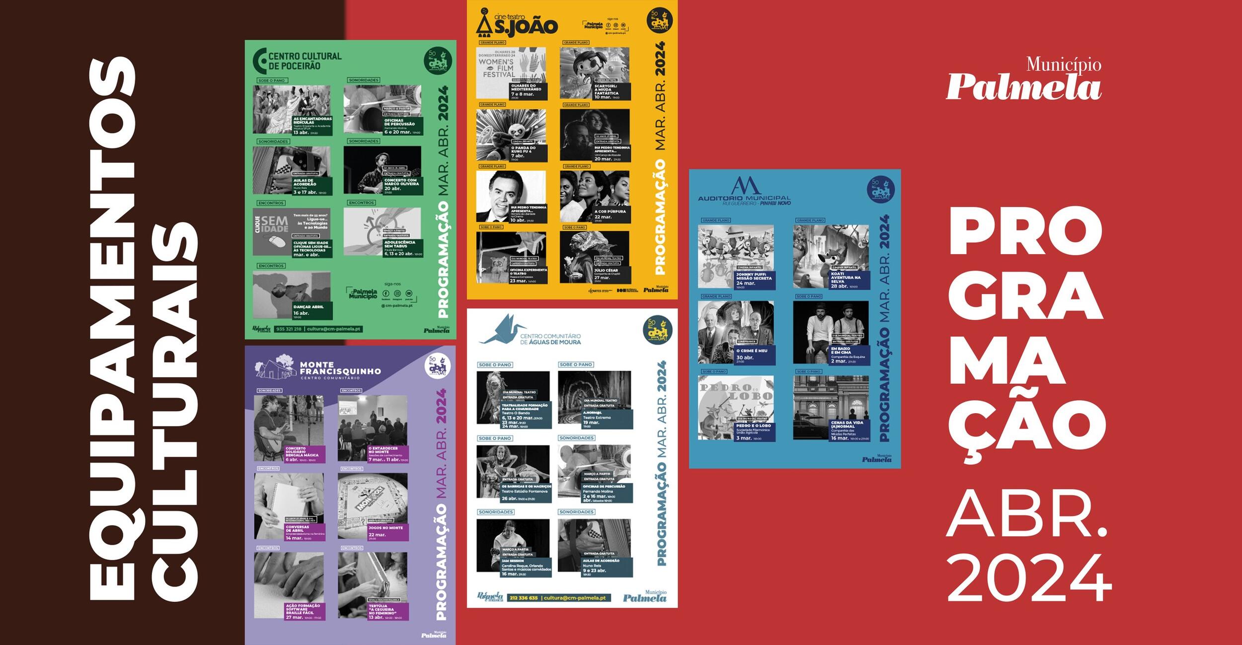 Equipamentos culturais: 50 Anos do 25 Abril e muitas outras propostas ao longo do mês!