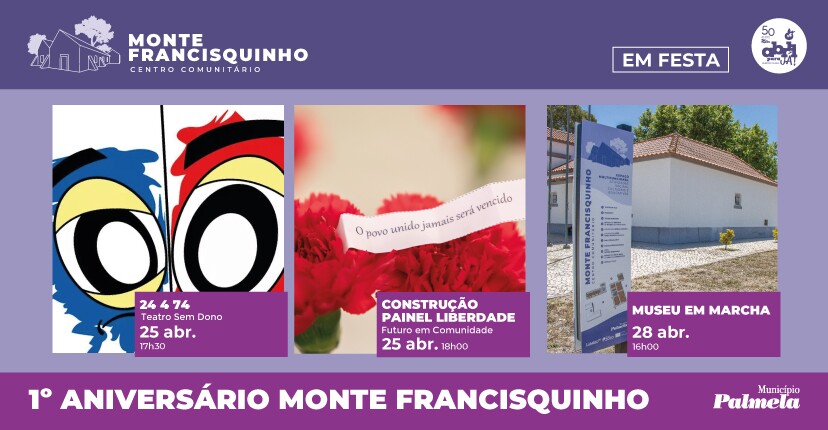 Venha celebrar o 1.º aniversário do Centro Comunitário Monte do Francisquinho!