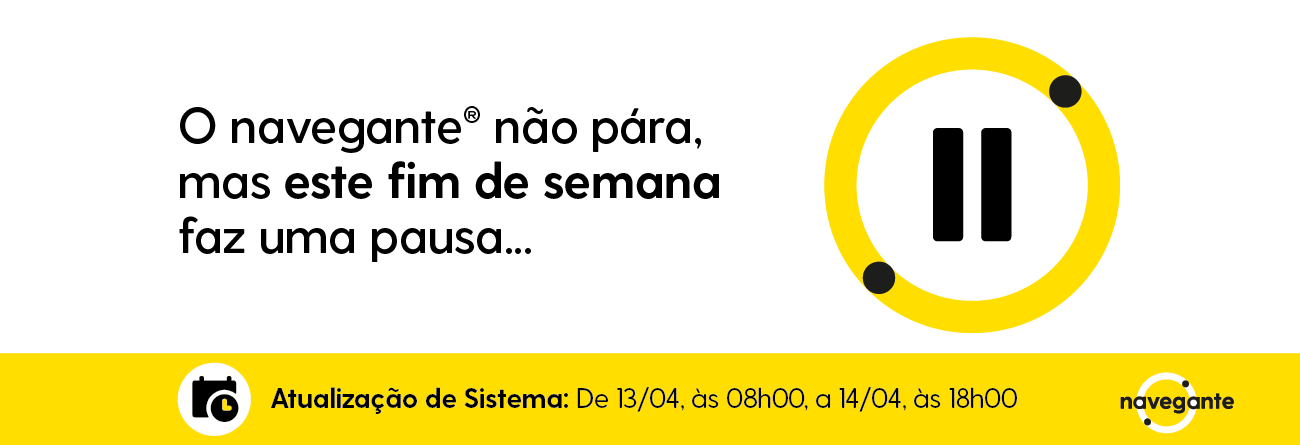 Navegante atualiza sistema a 13 e 14 de abril