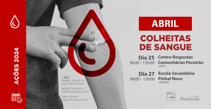 Colheitas de sangue: participe nas próximas! 