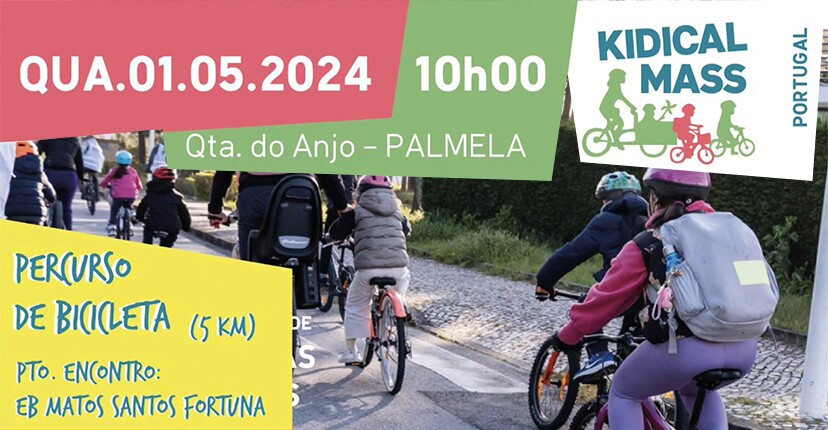 1 de maio/Participe no percurso de bicicleta - Palmela associa-se a movimento pelas ruas + amigas