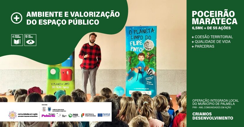 “Poceirão em Animação” Municipio de Palmela sensibiliza crianças para o cuidado com ambiente