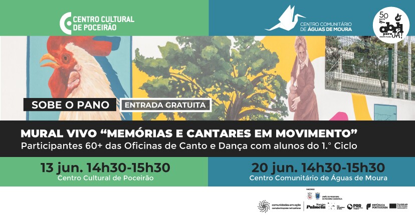 “Memórias e Cantares em Movimento” Município apresenta Mural Vivo em Poceirão e Águas de Moura