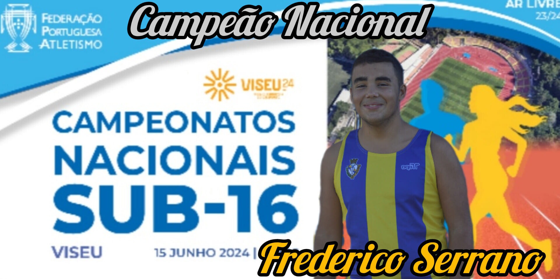 Frederico Serrano é Campeão Nacional de Lançamento do Martelo 3 kg