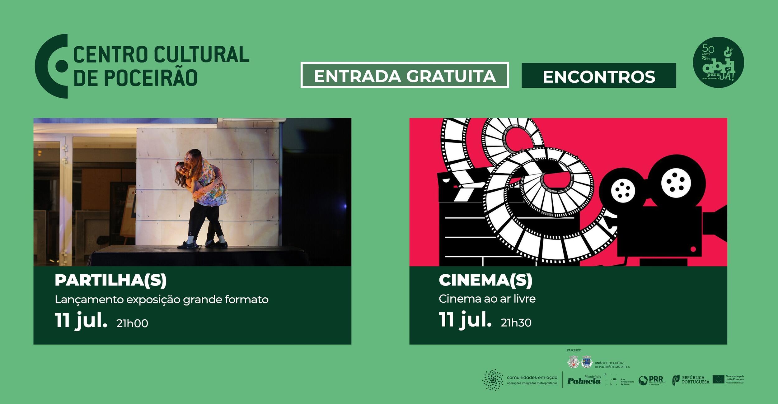 “Dançar Abril”: em julho há exposição e cinema no Centro Cultural de Poceirão