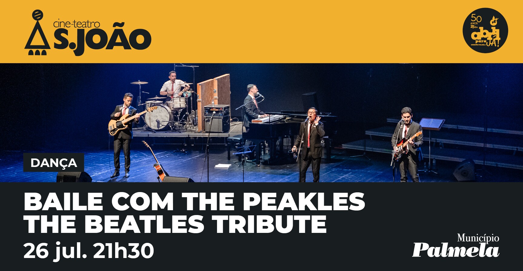 The Peakles - The Beatles Tribute animam Baile de Aniversário do Cine-Teatro S. João