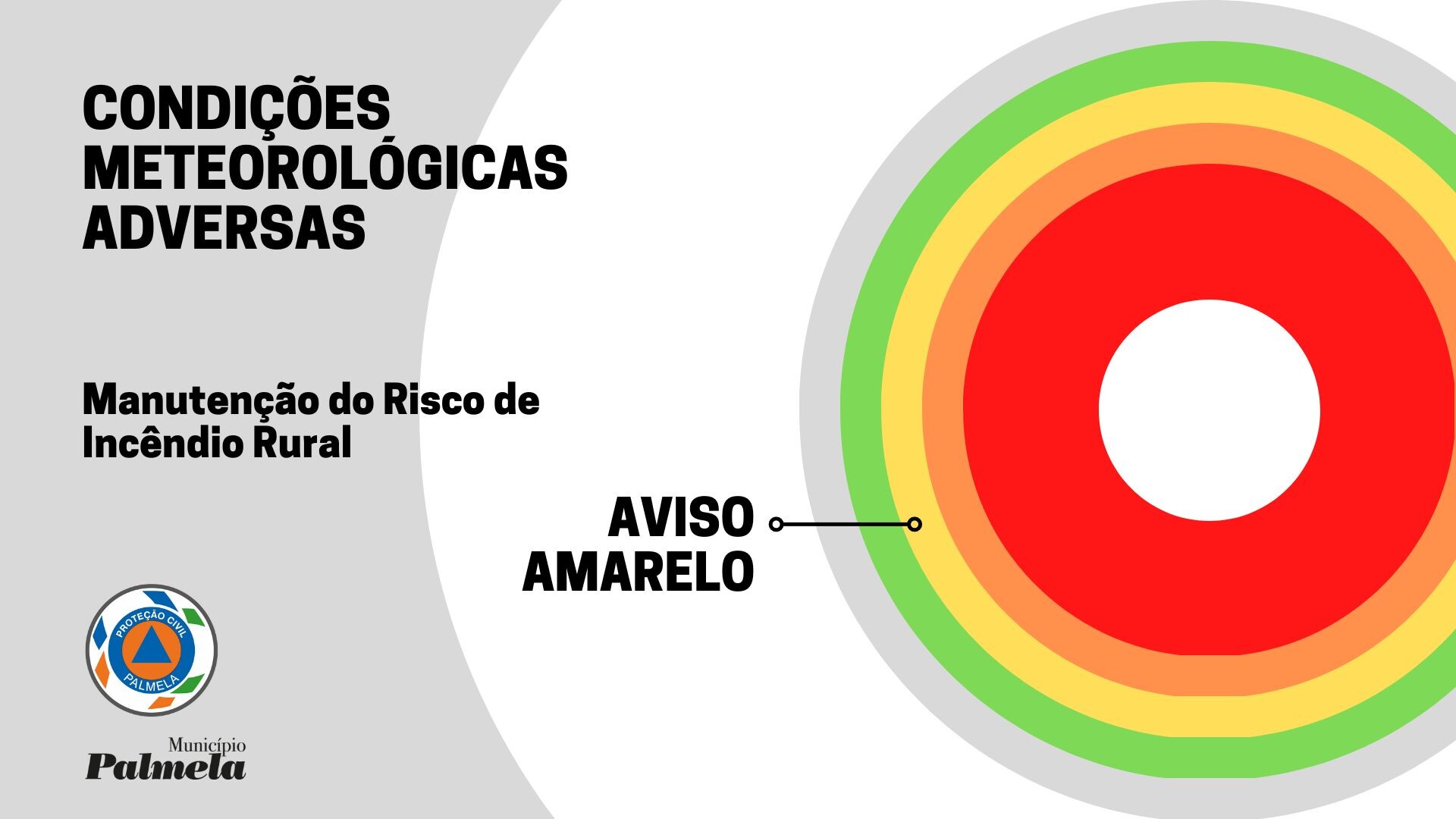 Amarelo: Risco de Incêndio Rural a 13 e 14 de agosto