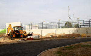 Construção de novo acesso à estação ferroviária em curso