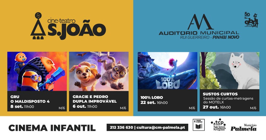 Setembro/outubro: aproveite os fins de semana para ver Cinema Infantil em família!