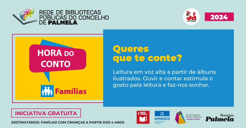 “Hora do Conto Famílias” regressa em outubro – participação gratuita!
