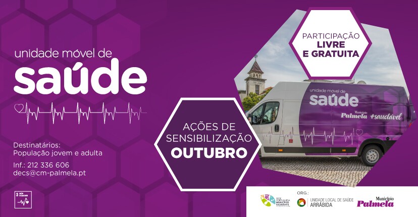 Ações da Unidade Móvel de Saúde em outubro - participe!
