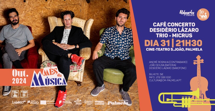 Mês da Música: programa encerra com Desidério Lázaro Trio