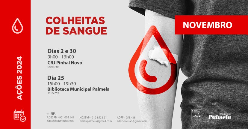 Colheitas de sangue: participe nas últimas ações de 2024!