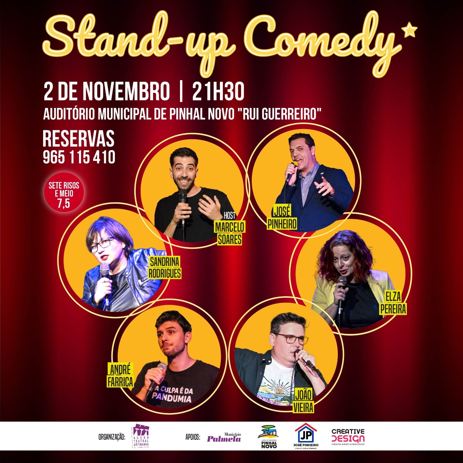Artimanha apresenta espetáculo de stand-up comedy em Pinhal Novo