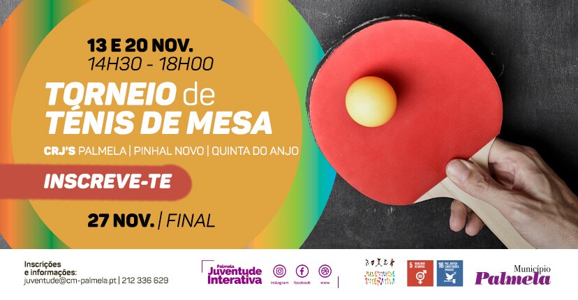 Torneio de Ténis de Mesa nos CRJ’s – Inscreve-te e Participa!