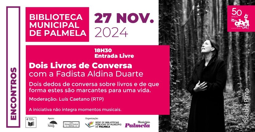 Fadista Aldina Duarte em Palmela para “Dois Livros de Conversa”