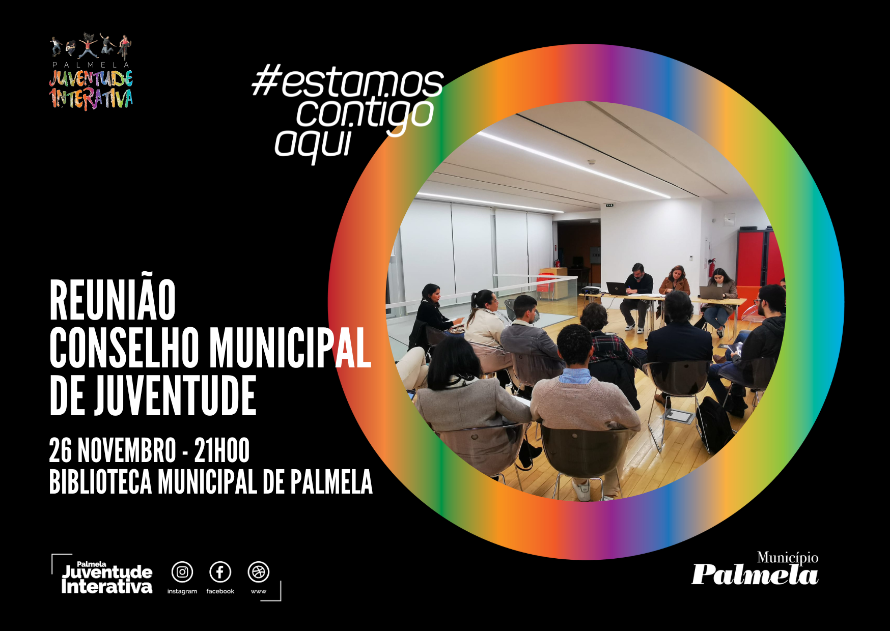Reunião do Conselho Municipal de Juventude a 26 novembro em Palmela