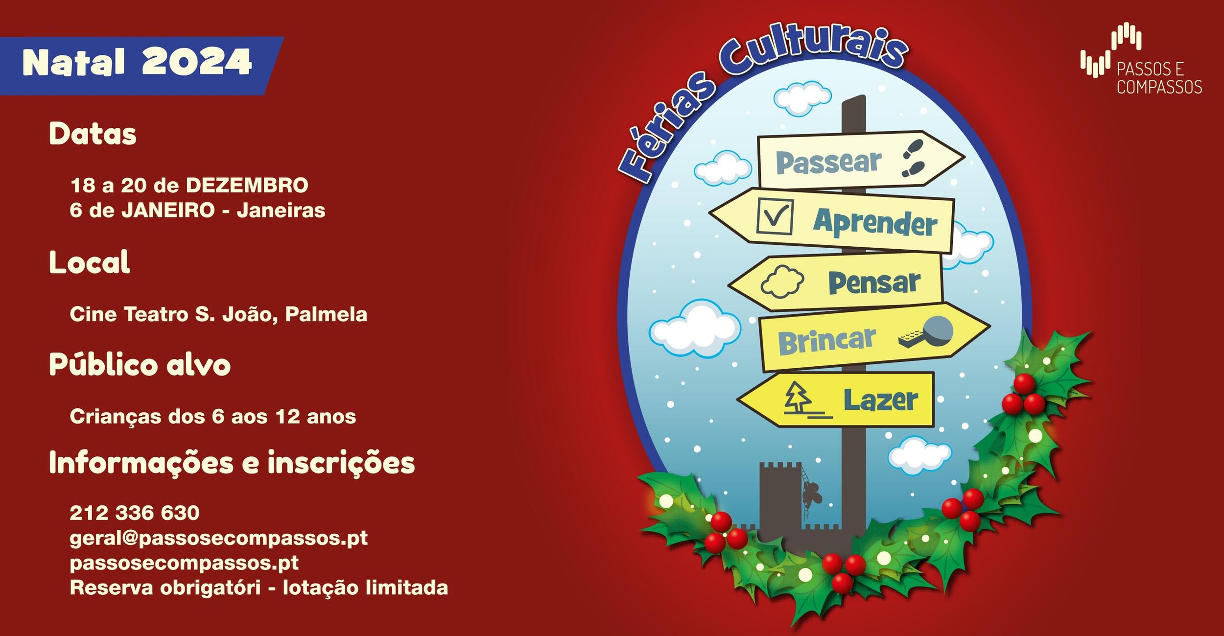 “Férias Culturais de Natal” em Palmela – inscrições a decorrer!