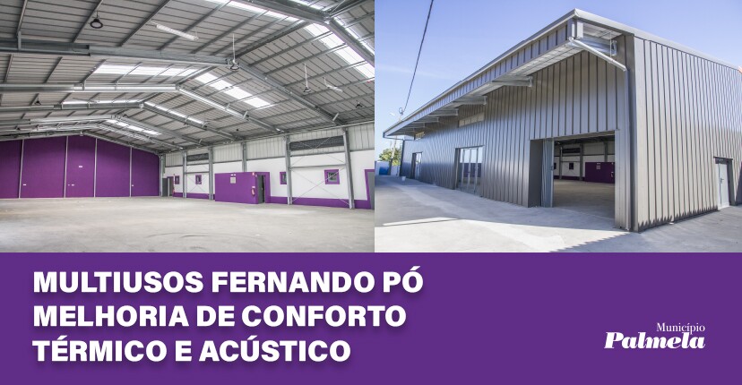 Multiusos de Fernando Pó - Obra para melhoria de conforto térmico e acústico