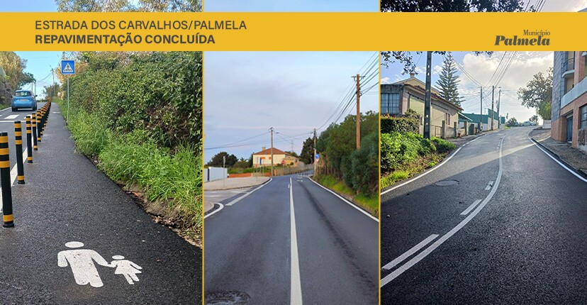 Estrada dos Carvalhos/Palmela: repavimentação concluída
