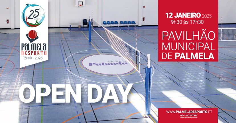 Open Day - 12 janeiro: conheça o novo Pavilhão Municipal de Palmela!