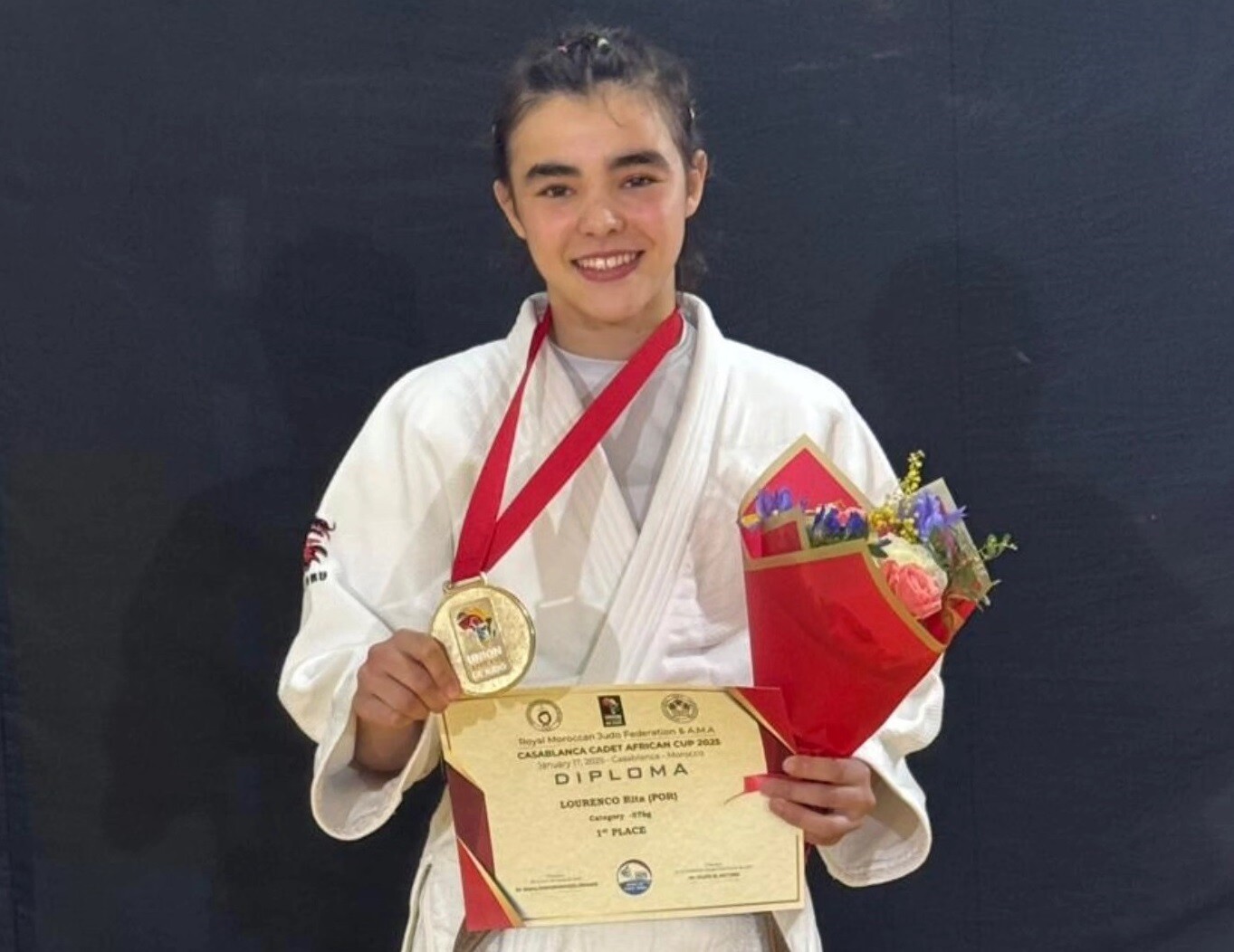 Judoca de Quinta do Anjo Rita Lourenço brilha na Casablanca African Cup Cadet