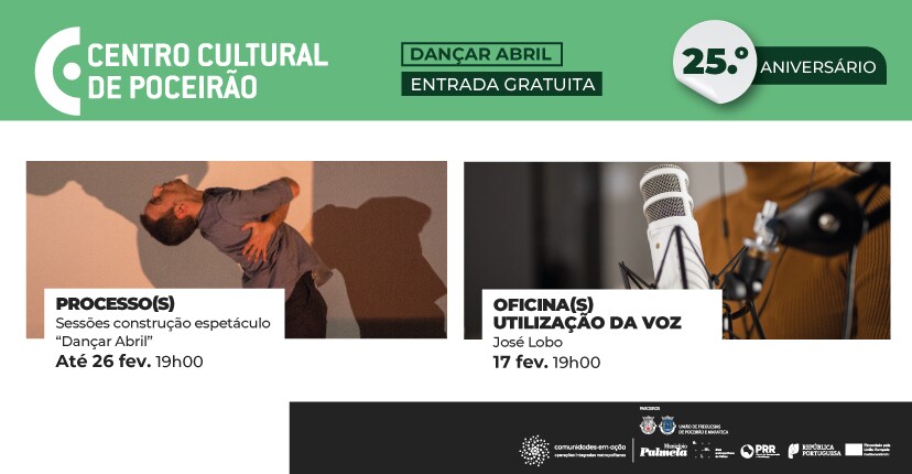 “Dançar Abril” em Poceirão: participe nas atividades de fevereiro!