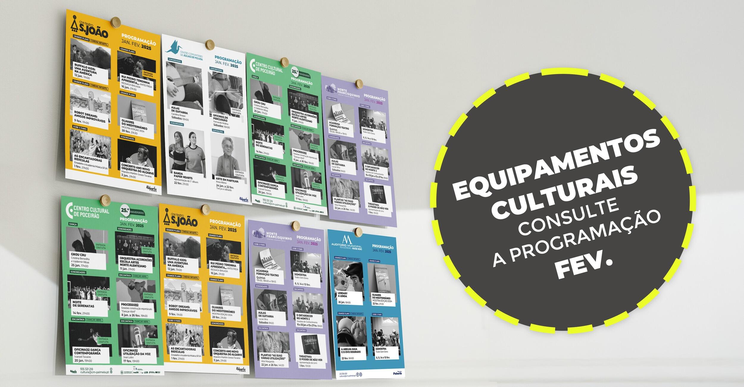 Em fevereiro passe os tempos de lazer no conforto dos equipamentos culturais!