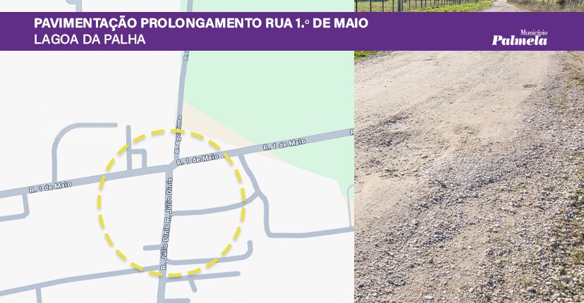 Prolongamento da Rua 1.º de Maio/Lagoa da Palha em concurso