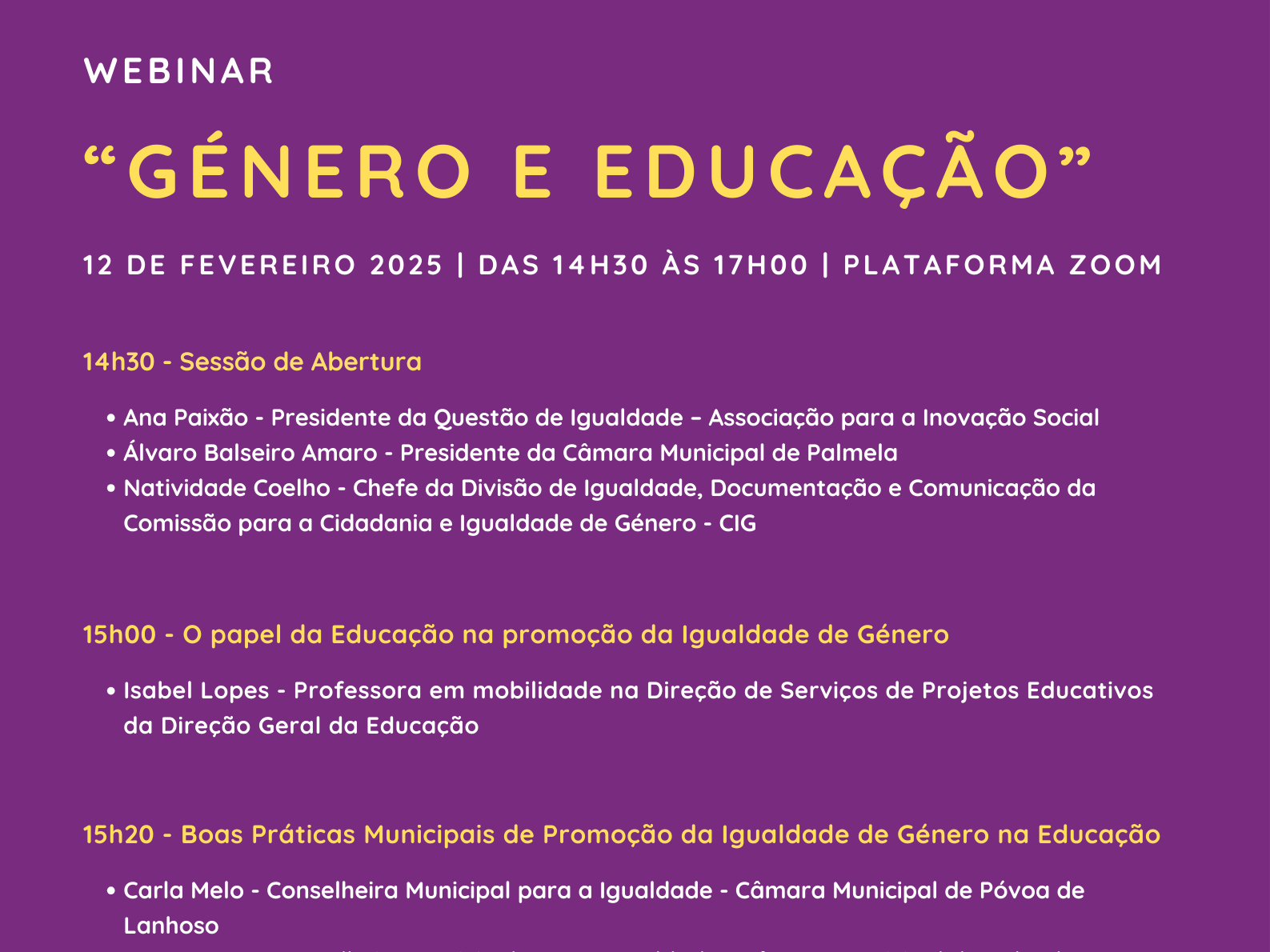 Webinar “Género e Educação” com inscrições gratuitas – Participe!