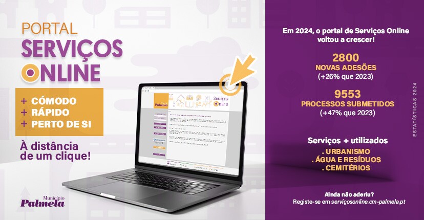 Serviços Online 2024 com + adesões e processos submetidos com sucesso