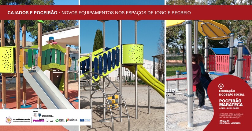 Espaços de Jogo e Recreio de escolas com novos equipamentos