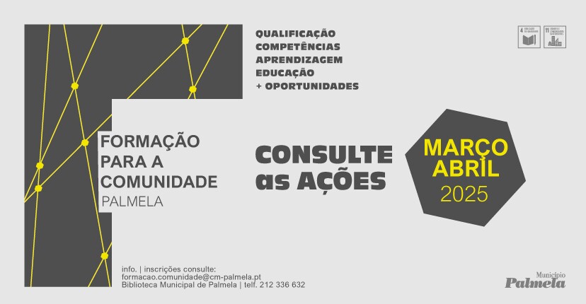  “Formação para a Comunidade” março/abril com novidades - inscreva-se nas novas ações!