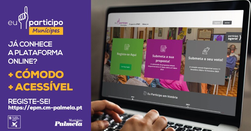 Eu Participo Munícipes: Registe-se na plataforma online!