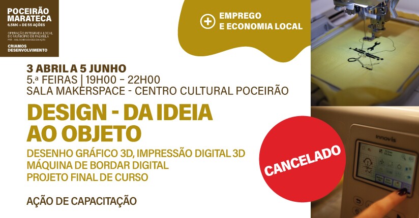 “Design – da ideia ao objeto” - ação cancelada