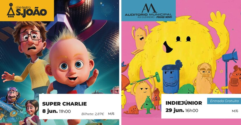 Cinema Infantil com “Super Charlie” e curtas IndieJúnior  para ver em junho!