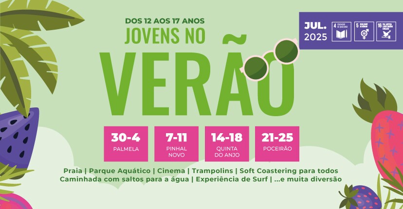 “Jovens no Verão”: atividades lúdicas, desportivas e culturais gratuitas em julho