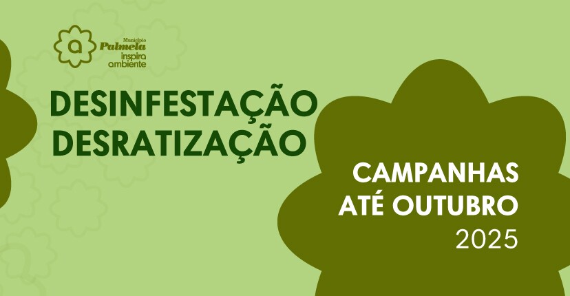 3.ª campanha de desinfestação e desratização - 30 jun. a 8 jul.