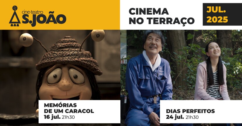 Últimas sessões de “Cinema no Terraço” do Cine-Teatro S. João - não perca!