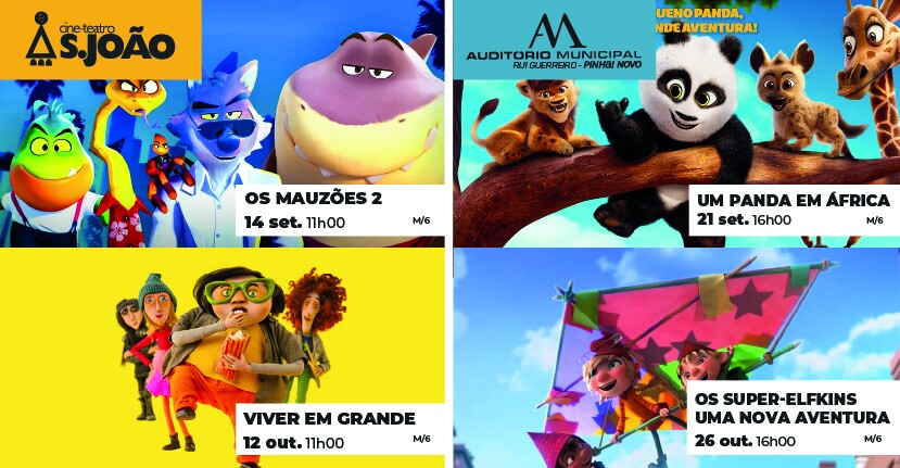 Cinema Infantil está de volta a Palmela e Pinhal Novo em setembro!
