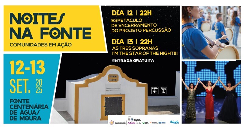 “Noites na Fonte” animam Águas de Moura – 12 e 13 setembro