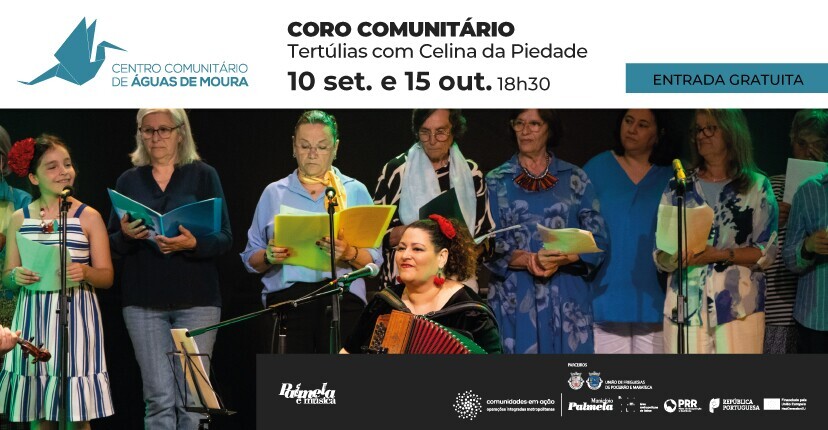 Tertúlias “Coro Comunitário” a 10 set. e 15 out. com Celina da Piedade