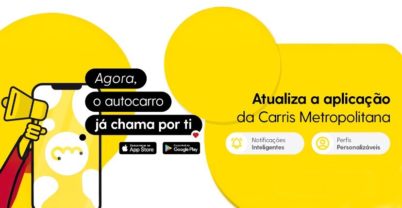 Atualize a app da Carris Metropolitana e aceda às novas funcionalidades
